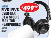 Five I Five Over-Ear DJ & Studio Monitor Headphones MM185