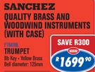 Sanchez Trumped Quality Brass And Woodwind Instruments With Case FT6418L