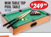 Mini Table Top Pool Table 181230