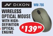 Dixon Wireless Optical Mouse With High Definition Optical Engine WM-766