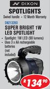 Dixon Super Bright 1W LED Spotlight DN2132B0