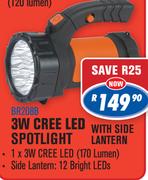 Beyer 3W Cree LED Sportlight With Side Lantern BR208B