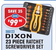 Dixon 23 Piece Ratchet Screwdriver Set