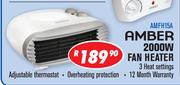 Amber 2000W Fan Heater 