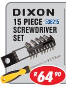 Dixon 15 Piece Screwdriver Set