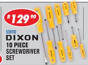 Dixon 10 Piece Screwdriver Set