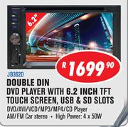 Jebson DVD/MP4/VCD/AVI Player With USB & SD Slots