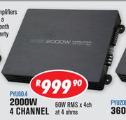 Dixon 2000W 4 Channel Car Amplifiers