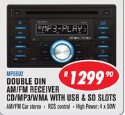 Dixon Double Din AM/FM Receiver CD/MP3/WMA With USB & SD Slots