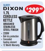 Dixon 1.7Ltr Cordless Kettle Brushed Stainless Steel Finish