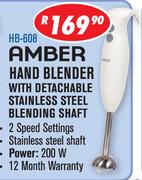 Amber Hand blender With Detachable Stainless Steel Blending Shaft HB-608