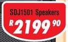 Dixon 15" DJ/PA Speakers Pair SDJ1501