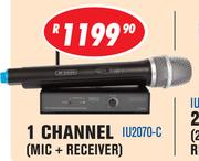 Dixon 1 Channel Mic + Receiver UHF Wireless Microphone Sets