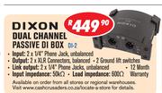 Dixon Dual Channel Passive DI Box DI-2