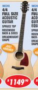 Sanchez 4/4 Full Size Acoustic Guitar IWC245