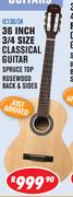 Sanchez 36 Inch 3/4 Size Classical Guitar IC130/34
