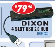 Dixon 4 Slot USB 2.0 Hub