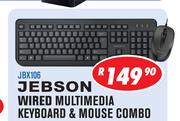 Jebson Wired Multimedia Keyboard & Mouse Combo