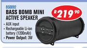 Dixon Bass Bomb Mini Active Speaker With Built In Rechargeable Battery 