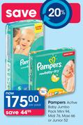 Pampers Active Baby Jumbo Pack-Per Pack