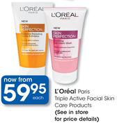 L'Oreal Paris Triple Active Facial Skin Care Products-Each