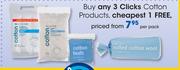 Clicks Cotton Products-Per Pack