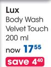 Lux Body Wash Velvet Touch-200ml Each
