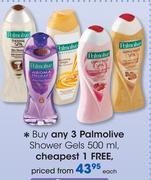 Palmolive Shower Gels-500ml Each