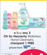 Oh So Heavenly Waterless Hand Cleansers-Each