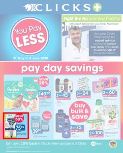 Clicks : You Pay Less (21 May - 8 June 2020), page 1
