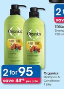 Organics Shampoo & Conditioner-2 x 1 Litre Per Offer