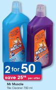 Mr Muscle Tile Cleaner-2 x 750ml Per Offer