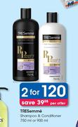 TRESemme Shampoo & Conditioner-2 x 750ml Or 900ml Per Offer