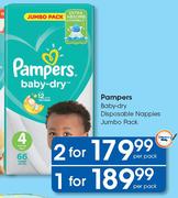 Pampers Baby-Dry Disposable Nappies Jumbo Pack-Per Pack