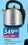 Safeway 3.6 Litre Stainless Steel Kettle-Each
