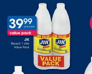 Jik Bleach 1 Litre Value Pack-Per Pack