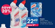 Harpic White & Shine Thick Bleach 750ml Or Fresh Power 6 Pack-Each