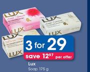 Lux Soap-3x175g Per Offer