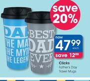 Clicks Father's Day Travel Mugs-Each