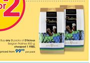 D'licious Belgian Pralines-800g Per Pack