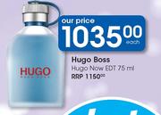 Hugo Boss Hugo Now EDT-75ml Each