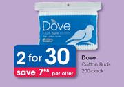 Dove Cotton Buds-2x200's Per Offer