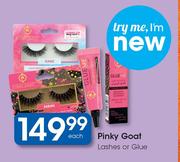Pinky Goat Lashes Or Glue-Each