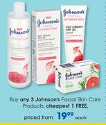 Johnson's Facial Skin Care Products-Each