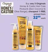 Originals Honey & Castor Hair Care Products-Each