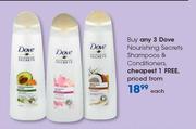 Dove Nourishing Secrets Shampoos & Conditioners-Each