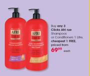 Clicks AfriTrue Shampoos Or Conditioners-1Ltr Each