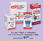 Vigro Or Controlice Hair Care Products-Each