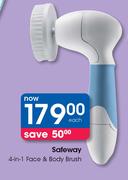 Safeway 4 In 1 Face & Body Brush-Each