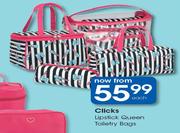 Clicks Lipstick Queen Toiletry Bags-Each